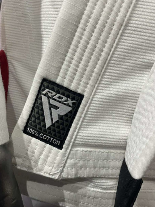 RDX Ανδρική Στολή Brazilian Jiu Jitsu Λευκή