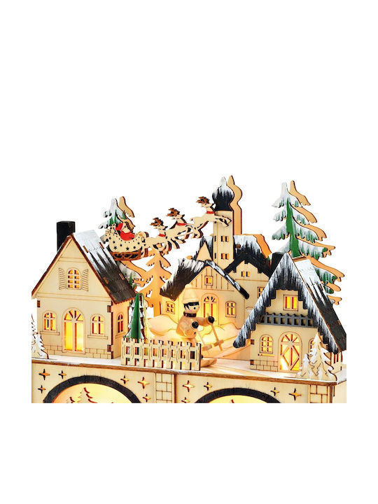 Weihnachts- Beleuchtete Dekorative Darstellung mit Batterie 25x18x8cm