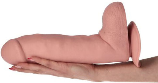 Toyz4lovers Реалистично дилдо с Топки и Вендуза Телесен 31см