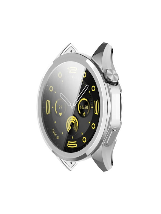 Best Accessories 2 In 1 Protective Case Silver Huawei Watch Gt5 46mm