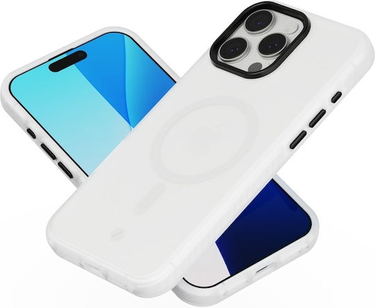 Spacecase Hybrid Fusion Mag Задна корица Пластмаса Бял (iPhone 16 Pro Max)