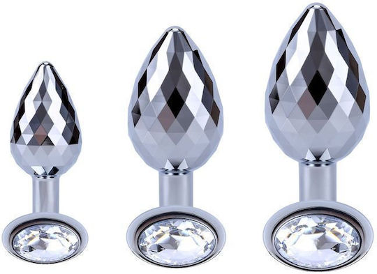 ToyJoy Disco Diamond Anal Plug Large Silver