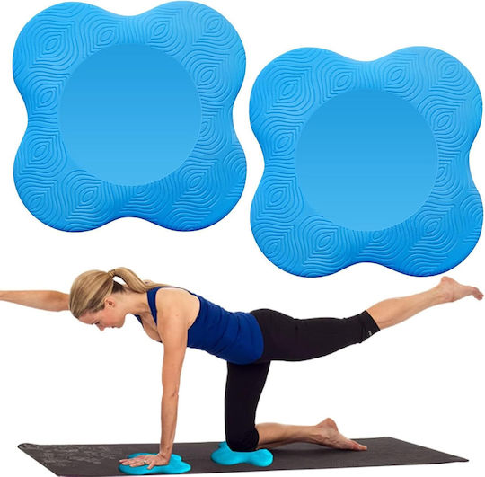 Σετ 2 Προστατευτικά Μαξιλάρια Γόνατα Yoga Support Knee Pads Blue