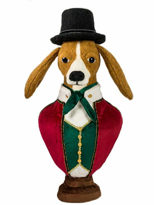 Iliadis Christmas Figure Doggy Height 52cm Bust with Hat