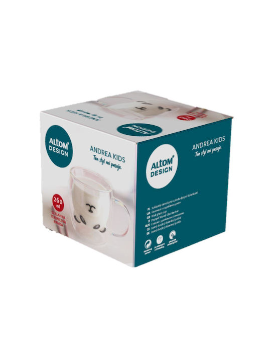 Altom Φλιτζάνι Tσαγιού Γυάλινο Λευκό 260ml 5904252345474