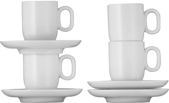 WMF Σετ Φλιτζάνια Espresso από Πορσελάνη Λευκά 60ml 2τμχ 4000530735003