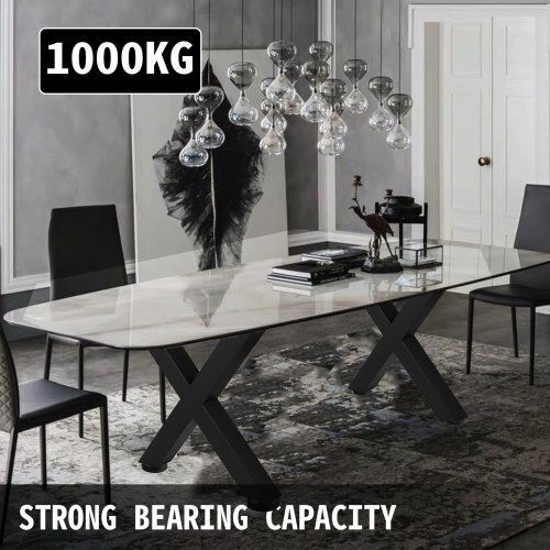 Vevor Picior Metalic Pentru Mobilier Potrivit Pentru Masă / Măsuță / Birou 72x79cm Negru