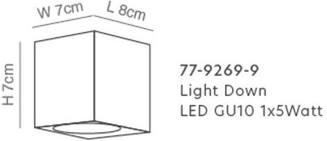 Home Lighting Κλασικό Φωτιστικό Τοίχου με Ντουί GU10 Γκρι