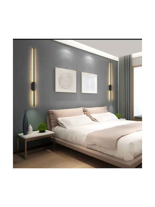Home Lighting Μοντέρνο Φωτιστικό Τοίχου με Ενσωματωμένο LED και Θερμό Λευκό Φως Μαύρο 80x6x80εκ.