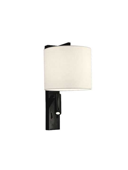 Viokef Sonia Classic Lamp Wall with Socket E27 and Switch Black 18cm