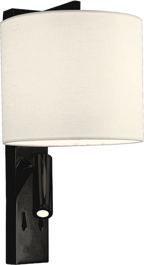 Viokef Sonia Classic Lamp Wall with Socket E27 and Switch Black 18cm