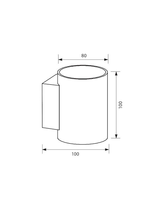 Vivalux Adel WL720 Modern Wandleuchte mit Fassung G9 Weiß Breite 10cm