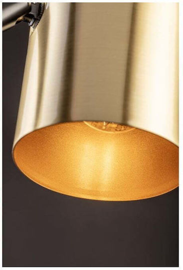 Gtv Floor Lamp H133.5cm. with Socket for Bulb E27 Black