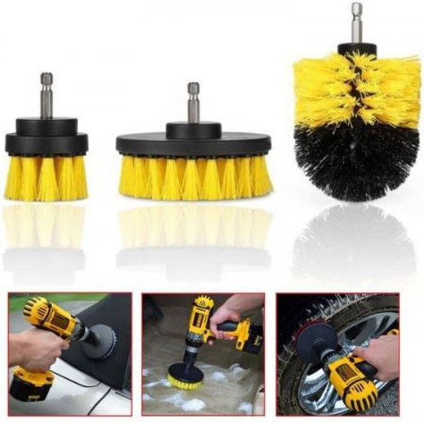 AMiO 02592 Brush Drill Driver Set of 4pcs