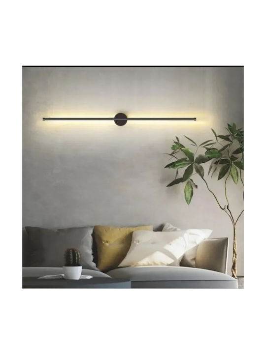 Home Lighting Μοντέρνο Φωτιστικό Τοίχου με Ενσωματωμένο LED και Θερμό Λευκό Φως Μαύρο 80x8εκ.
