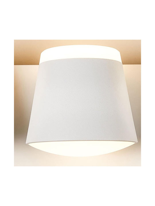 Led7 Mason Doppelte Metall Modern Leuchte Wand mit Integrierter LED und Neutralweißes Licht 26x10cm