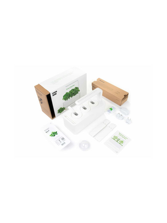 Click and Grow The Smart Garden 3 Self-watering Planter Box Plastic White 32x23x21cm.