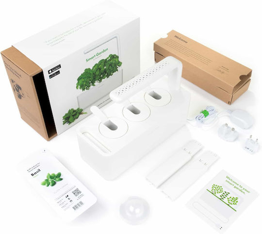 Click and Grow The Smart Garden 3 Self-watering Planter Box Plastic White 32x23x21cm.