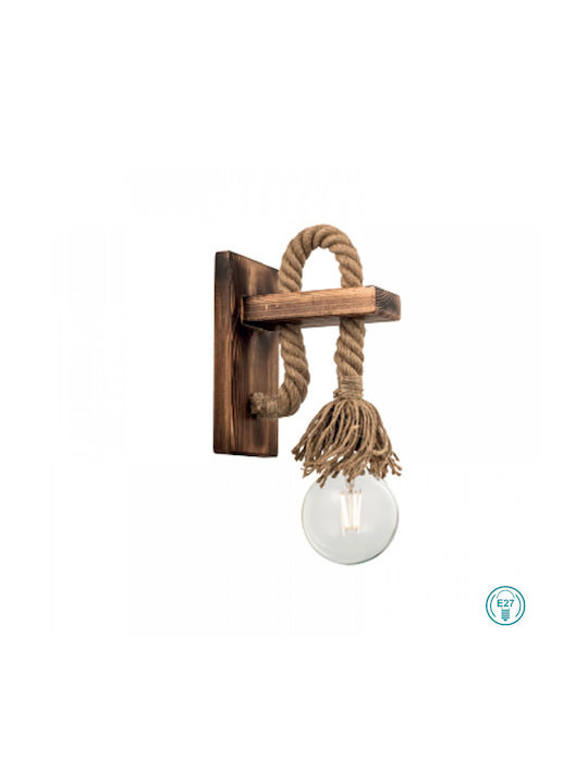 Inlight Vintage Lamp Wall with Socket E27 Brown 26x14cm