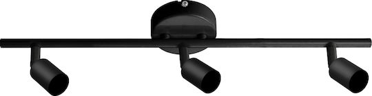 Fos me Irma III Triple Spot with Socket GU10 in Black Color