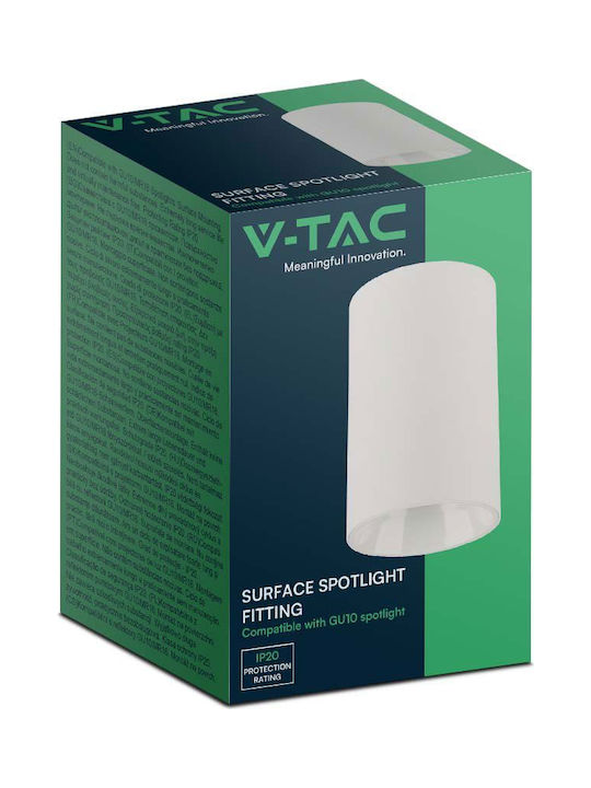 V-TAC Single Spot with Socket GU10 in White Color