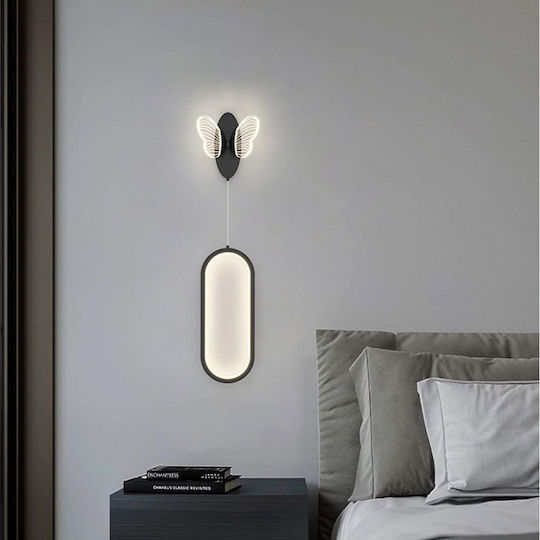 Ph219 Modern Wall Lamp with Integrated LED and Warm White Light Black 15x15x15cm