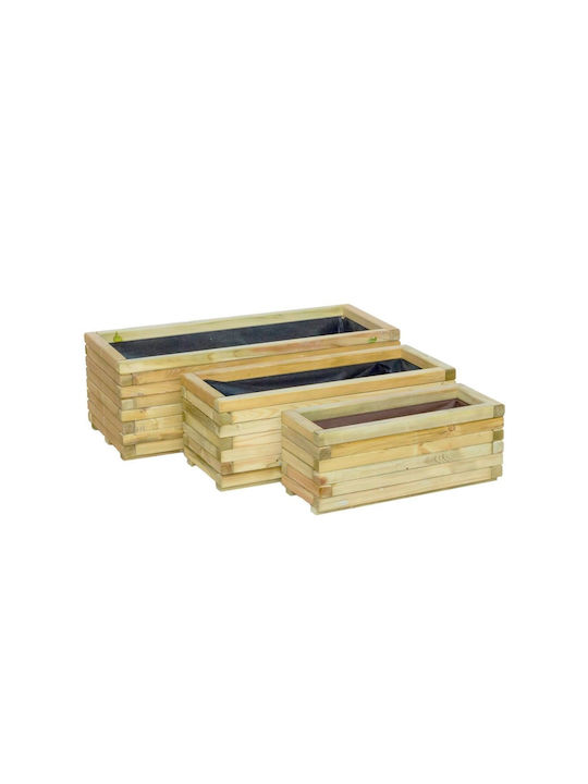 Showood Planter Box Wooden Brown 70x30x28cm.