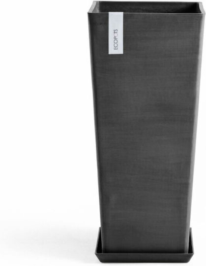 Ecopots Topf Kunststoff Dark Grey 32x32x70cm.