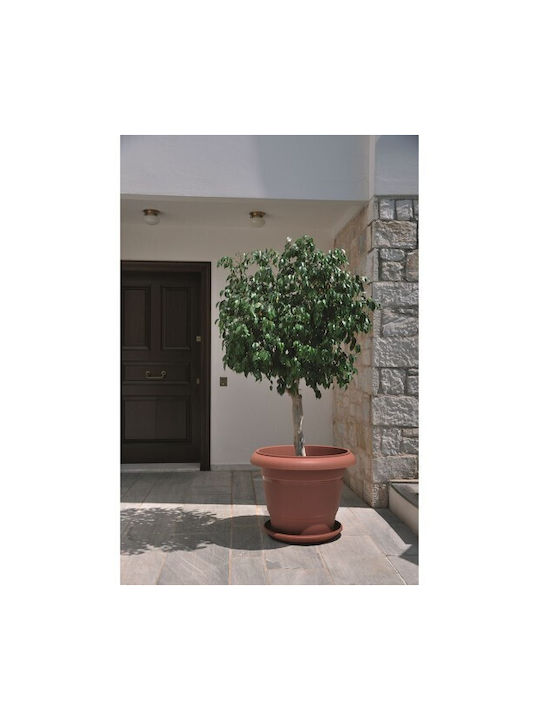 Atmosphera Festone Γλάστρα Πλαστική Τερακότα 28x28x23εκ.