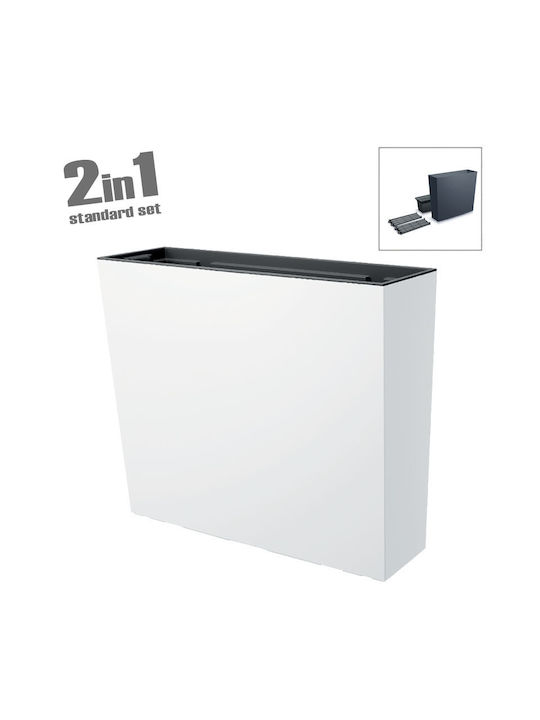 Marhome Urbi Case Blumenkasten Kunststoff Weiß 77x23.5x68.6cm.