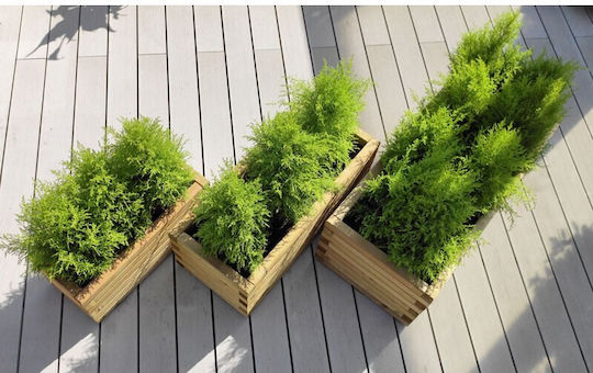 Showood Planter Box Lemn Maro 90x40x33cm.
