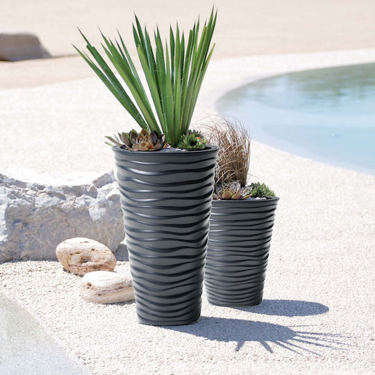 Marhome Sand Slim Topf Kunststoff Charcoal 38.7x38.7x75cm.