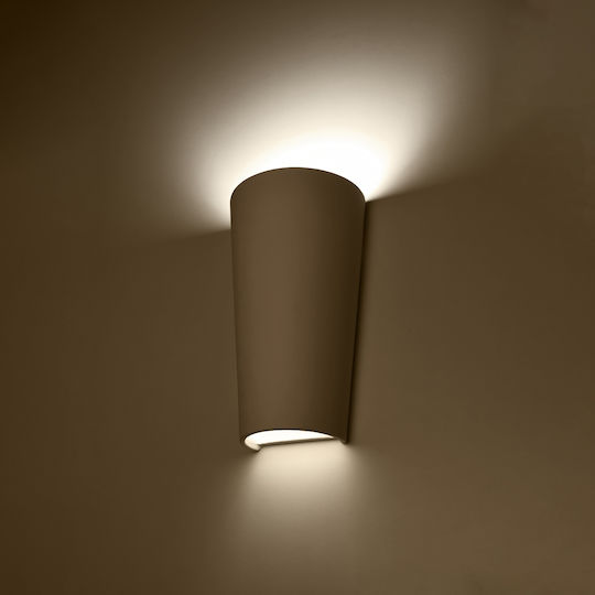 Sollux Lana Classic Lamp Wall with Socket E27 White 16x20x20cm