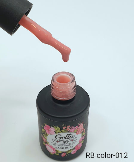 Gellie 12 Base Coat for Semi-Permanent Nail Polish Rubber 10ml