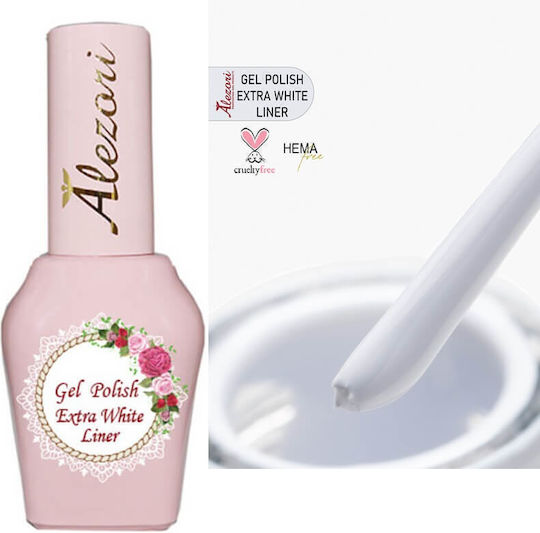 Alezori Ημιμόνιμο Βερνίκι Νυχιών Extra White Liner 15ml
