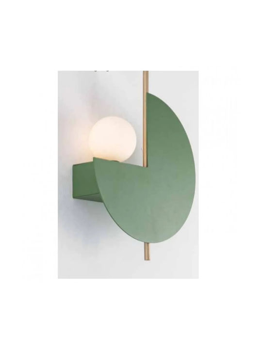 Zambelis Lights Modern Lamp Wall with Socket G9 Green 26x26x8cm