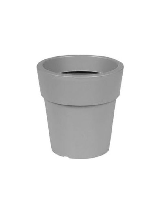 Viomes Linea 871 Flower Pot 7lt 25x24cm Grey Ash