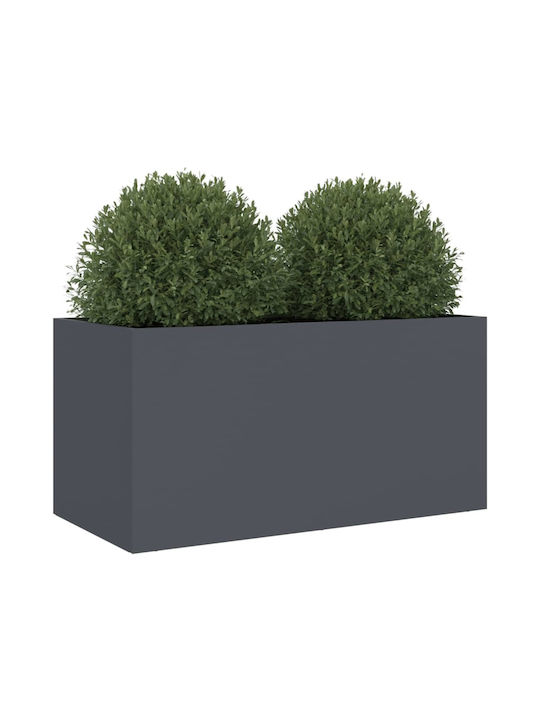 vidaXL Blumenkasten Kunststoff Charcoal 62x29x30cm.
