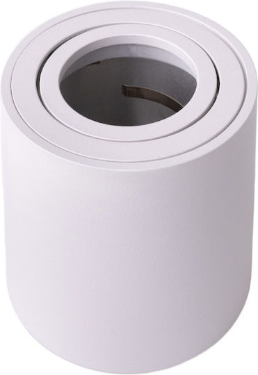 Eco Light Einzel Spot mit Fassung GU10 in Weiß Farbe