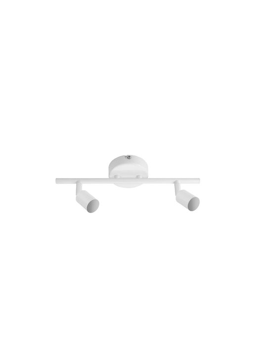 Fos me Irma II Double Spot with Socket GU10 in White Color