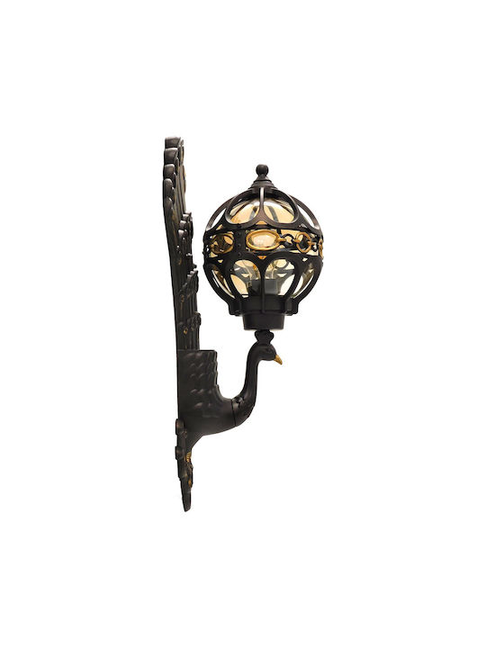 GloboStar Cornelia Vintage Lamp Wall with Socket E27 Brown 32x20x55cm