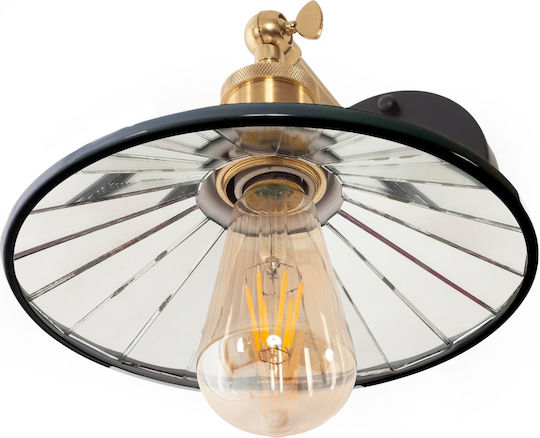 Artekko Lamp Wall Black 29x29x46cm Artekko Lamp Wall Black 29x29x46cm