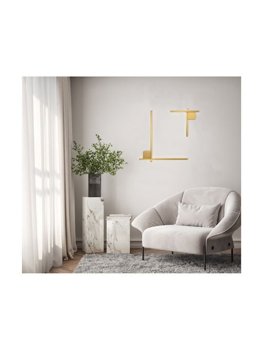Zambelis Lights Φωτιστικό Τοίχου LED Χρυσό 100x4.5x4.5εκ. Zambelis Lights Φωτιστικό Τοίχου LED Χρυσό 100x4.5x4.5εκ.