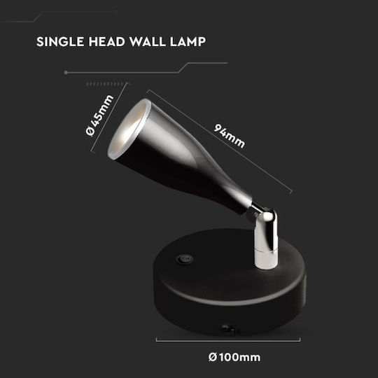 V-TAC Single LED Warm White Spot in White Color