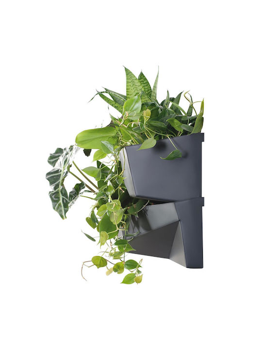 Next Planter Box Plastic Charcoal 78x19x35cm.