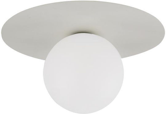 TK Lighting Φωτιστικό Τοίχου Μπεζ 15.5εκ.