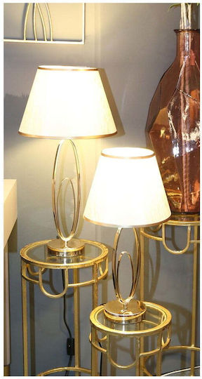 Mauro Ferretti Metal Table Lamp with White Shade and Base