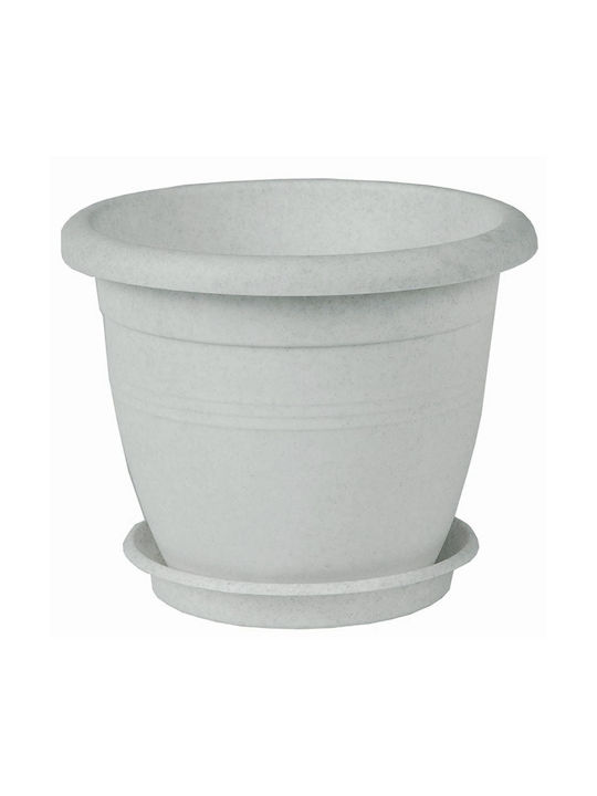 Viomes Terracotta Pot Plastic Marmari 25x25x21cm.