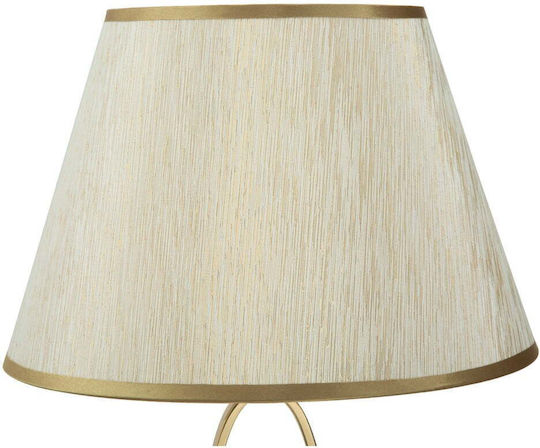 Mauro Ferretti Metal Table Lamp with White Shade and Base