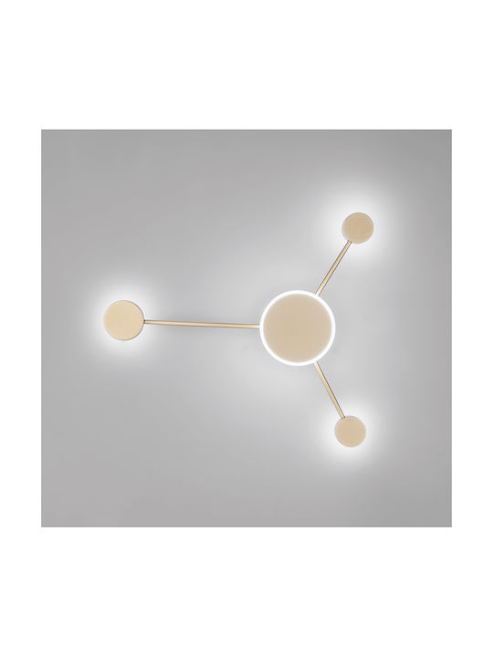 Fan Europe Led-Etere-PL3 Modern Leuchte Wand Gold 53x46x6cm